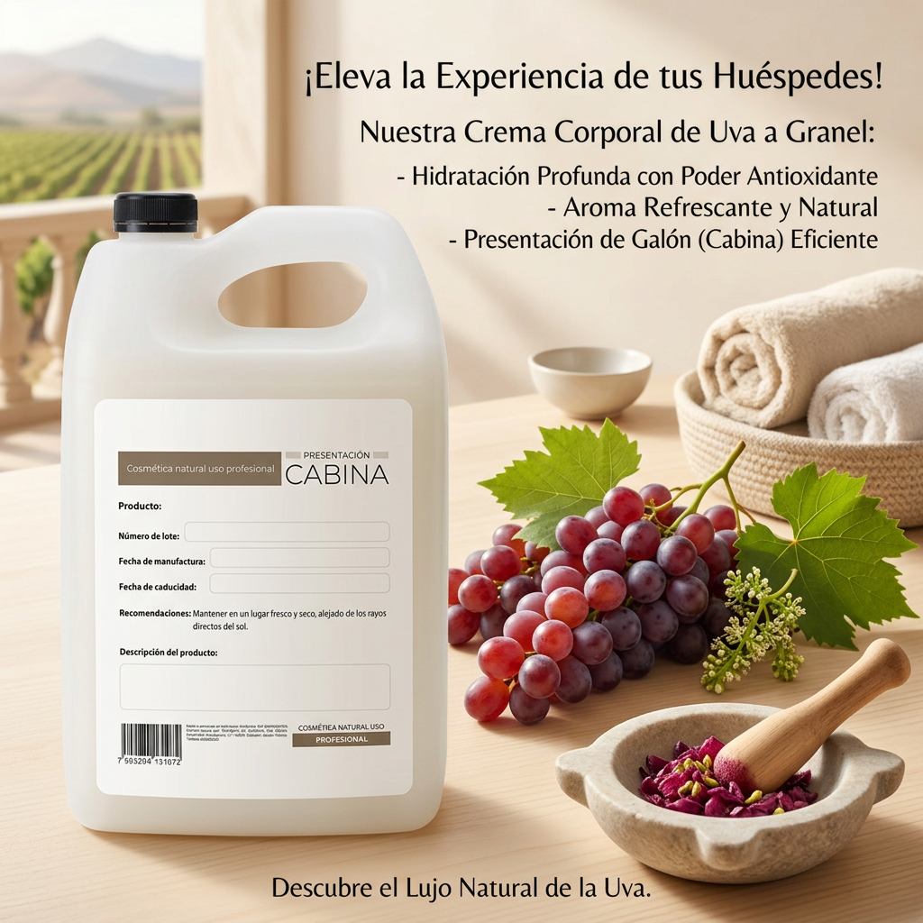 crema corporal hidratante de uva 1 galón