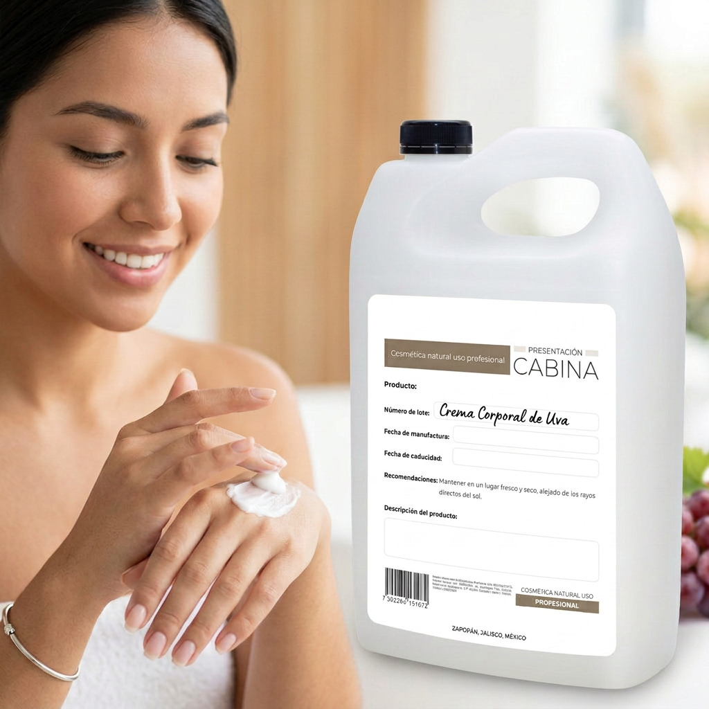 crema corporal hidratante de uva 1 galón