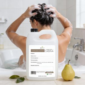 Shampoo de Pera Dulce 1 Galón Beohemp – Nutritivo, Hidratante y Suavizante para Cabello Brillante y Saludable