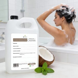 Shampoo de coco y menta 1 galón | Biodegradable, Sin Sulfatos ni Parabenos