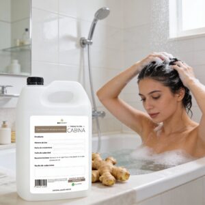 Shampoo de Jengibre 1 Galón Beohemp – Estimulante, Fortalecedor y Anticaída para Crecimiento Capilar Saludable