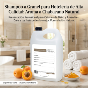 shampoo profesional hidratante de Chabacano alto rendimiento 1 galón