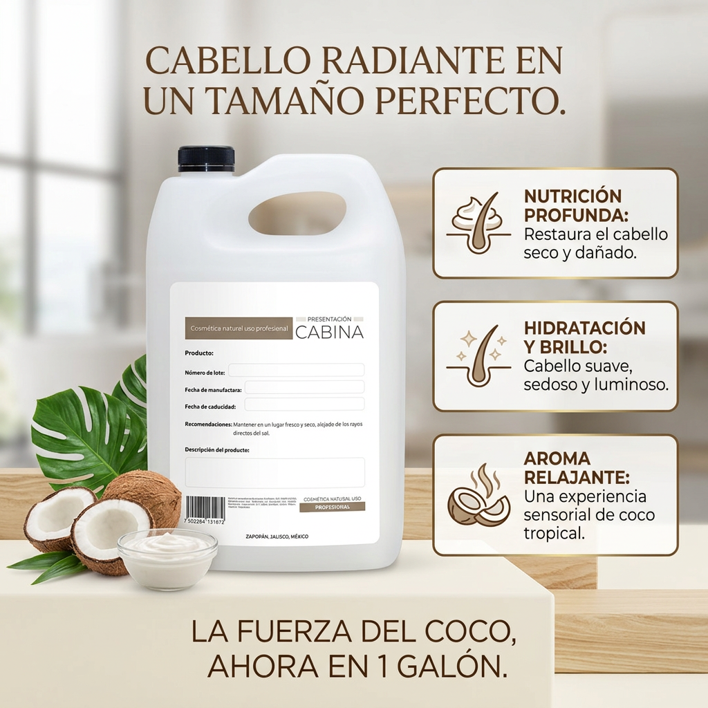 shampoo hidratante coco 1 galón
