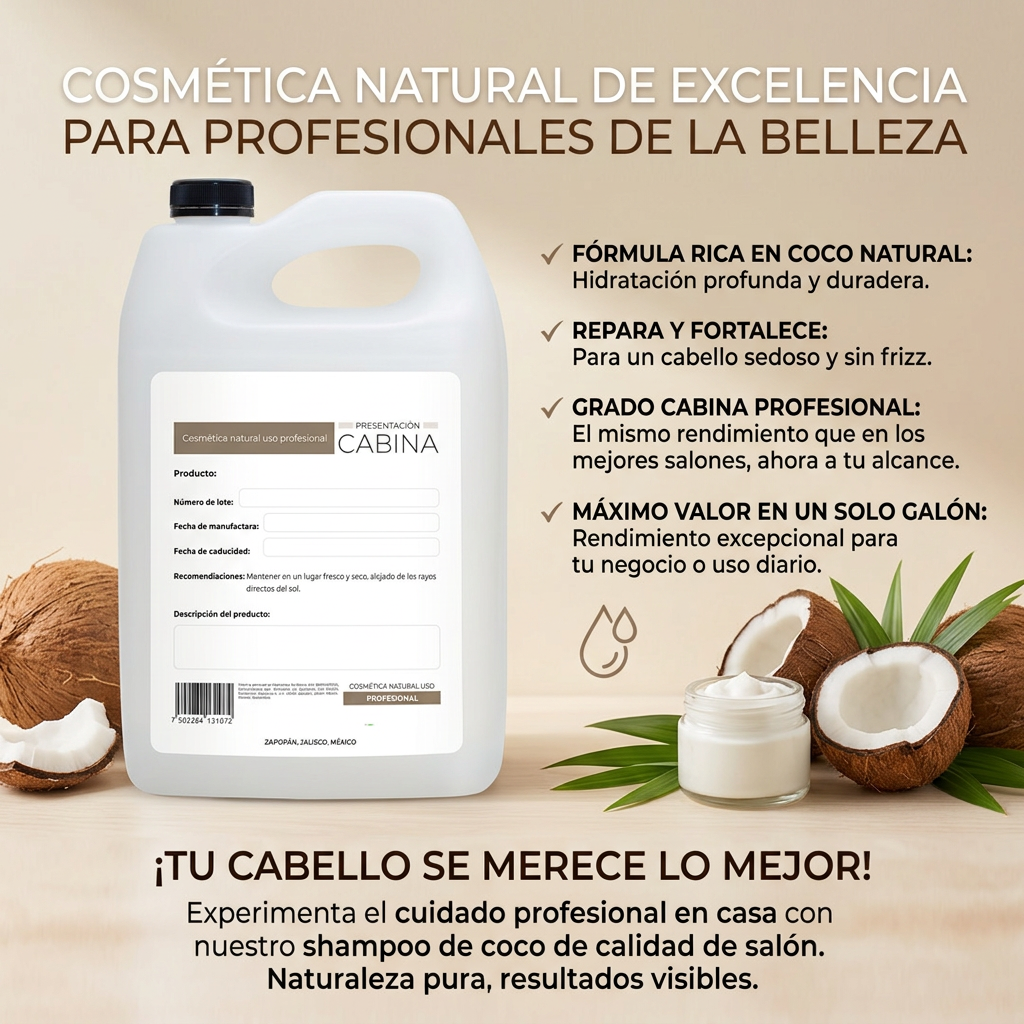shampoo hidratante coco 1 galón