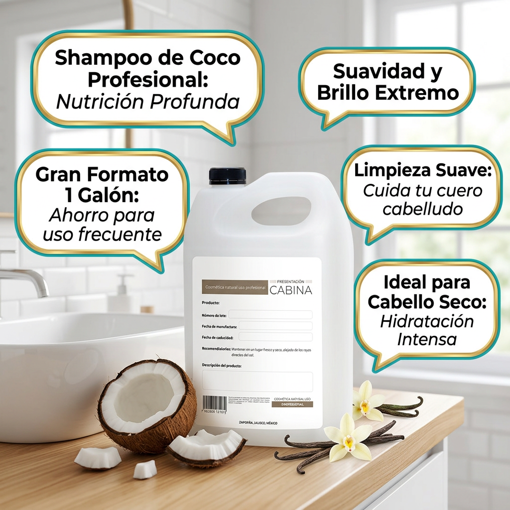 shampoo hidratante coco 1 galón