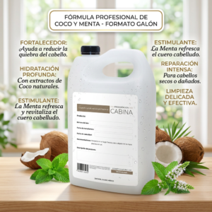 shampoo hidratante coco y menta 1 galón