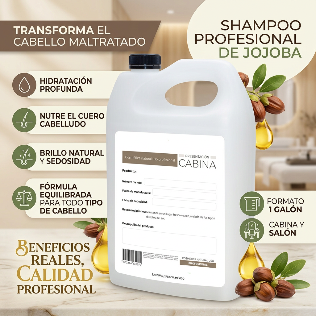 shampoo hidratante jojoba 1 galón