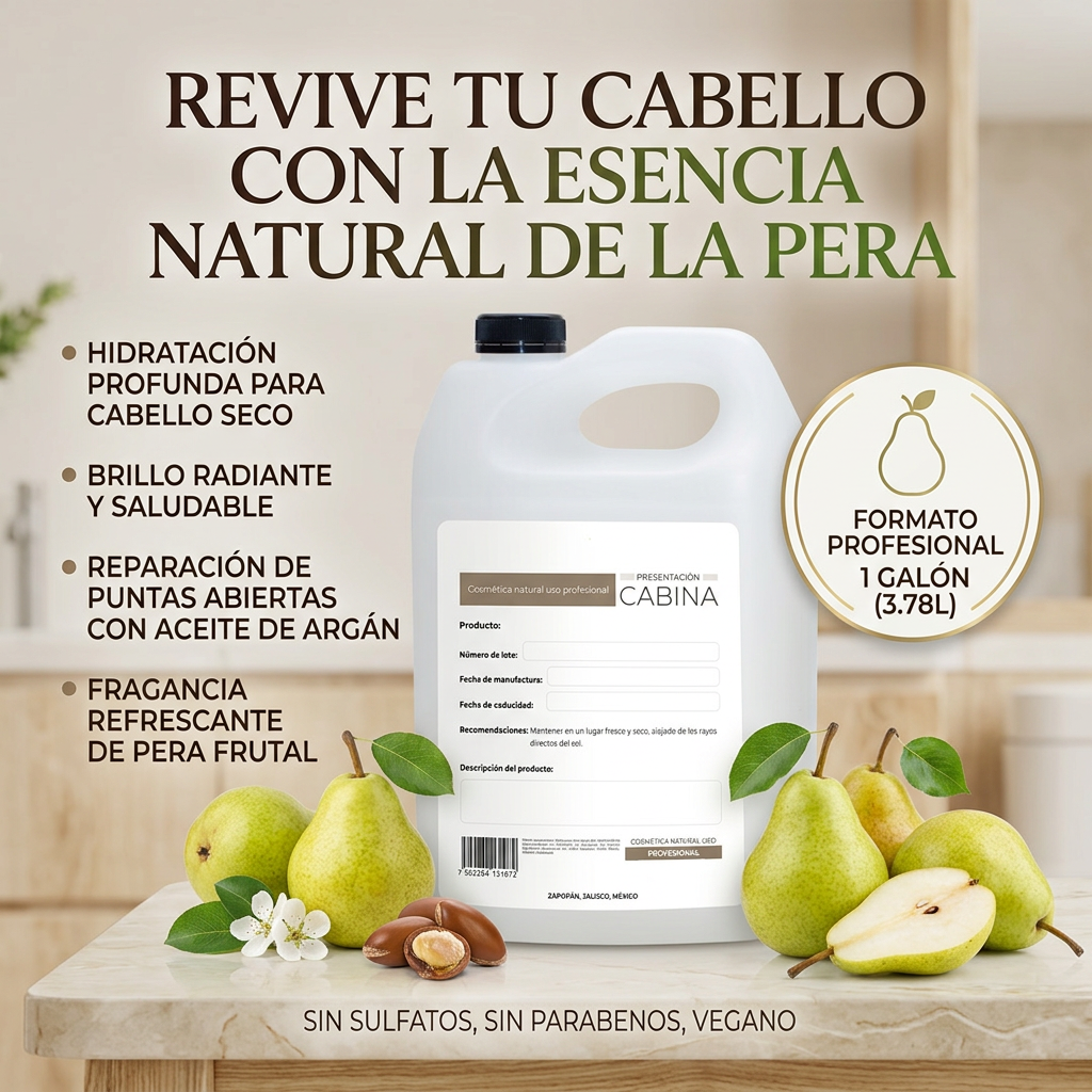 shampoo hidratante pera 1 galón