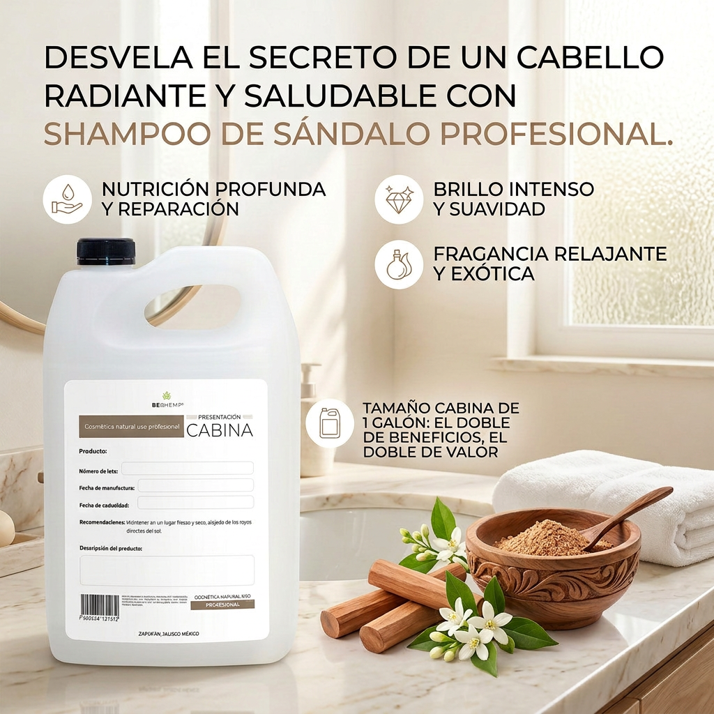 shampoo hidratante sandalo 1 galón