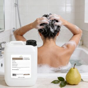 Shampoo de Pera Dulce 10 Litros Beohemp – Nutritivo, Hidratante y Suavizante para Cabello Brillante y Saludable