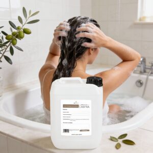 Shampoo de Jojoba 10 Litros – Vegano, Sin Sulfatos ni Parabenos, Hidratante y Fortalecedor para Cabello Suave