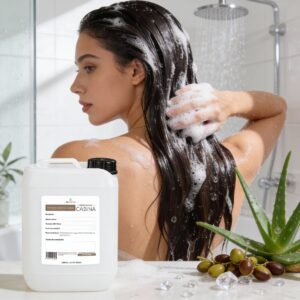 Shampoo de jojoba y aloe vera 10 litros | Biodegradable, Sin Sulfatos ni Parabenos