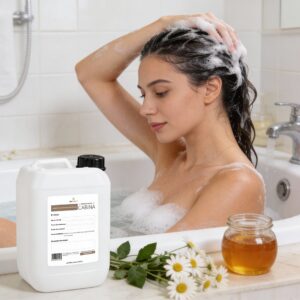 Shampoo de Manzanilla y Miel 10 Litros Beohemp – Suavidad, Nutrición Natural e Iluminación Capilar a Granel
