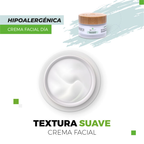Crema de DIA  Hipoalergenica  con SPF15  Beohemp 50 g - Image 5