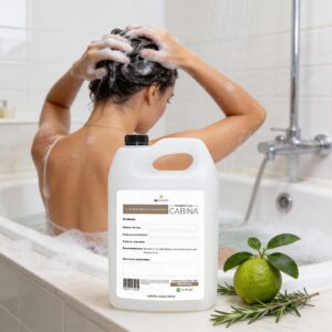 Shampoo Vegano de Bergamota y Romero 1 Galón | Estimula el Crecimiento Capilar | Sin Sulfatos ni Parabenos | Beohemp