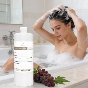 Shampoo de Uva 1 Litro Beohemp – Hidratante, Nutritivo y Suavizante para Cabello Brillante y Saludable