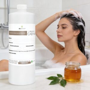 Shampoo de Miel 1 Litro Beohemp – Hidratante, Reparador y Suavizante para Cabello Seco y Dañado
