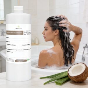 Shampoo de Coco y Aloe Vera 1 Litro Beohemp – Hidratante, Reparador y Nutritivo para Cabello Seco y Maltratado