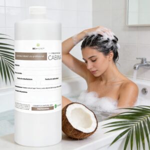 Shampoo de Coco 1 Litro Beohemp – Hidratante, Nutritivo y Reparador para Cabello Seco y Maltratado