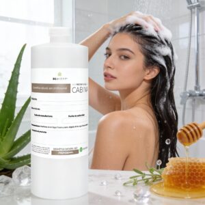 Shampoo de Miel y Aloe Vera 1 Litro Beohemp – Hidratante, Reparador y Suavizante para Todo Tipo de Cabello