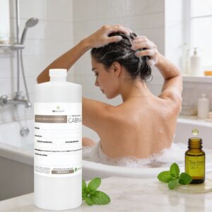 Shampoo de Tea Tree Oil y Menta 1 Litro Beohemp – Refrescante, Purificante y Anticaspa para Cabello Graso y Mixto