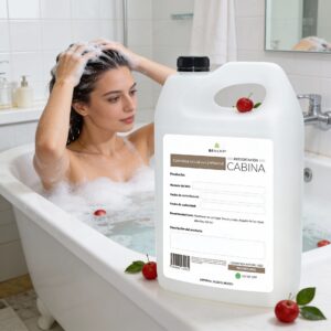 Beohemp Shampoo Vegano de Frutos Rojos | Sin Sales ni Sulfatos | A Granel 1 Galón | Brillo Natural e Hidratación Profunda