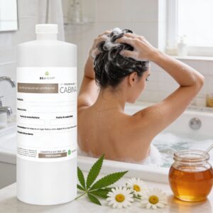 Shampoo de Manzanilla y Miel 1 Litro Beohemp – Suavidad, Brillo Natural y Cuidado para Cabello Delicado