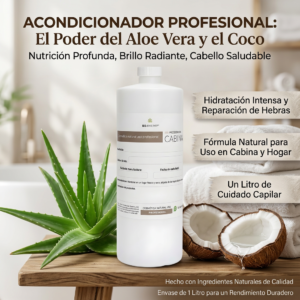 Acondicionador hidratante reparador de aloe vera y coco 1 litro