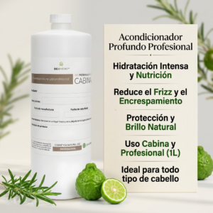 Acondicionador hidratante reparador bergamota romero 1 litro beohemp