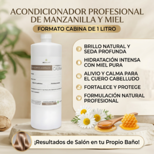 Acondicionador hidratante reparador de manzanilla y mmiel 1 litro