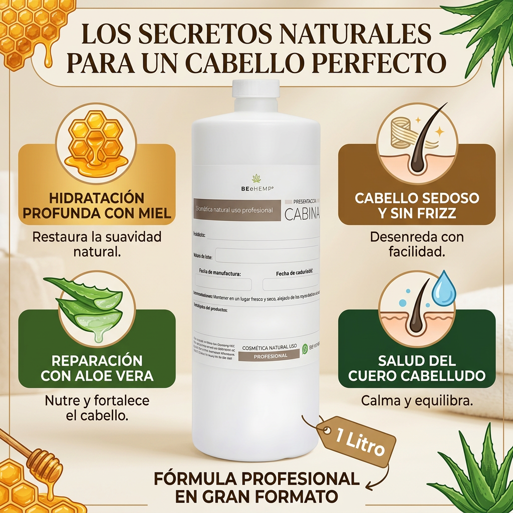 Acondicionador hidratante reparador de miel y aloe vera 1 litro