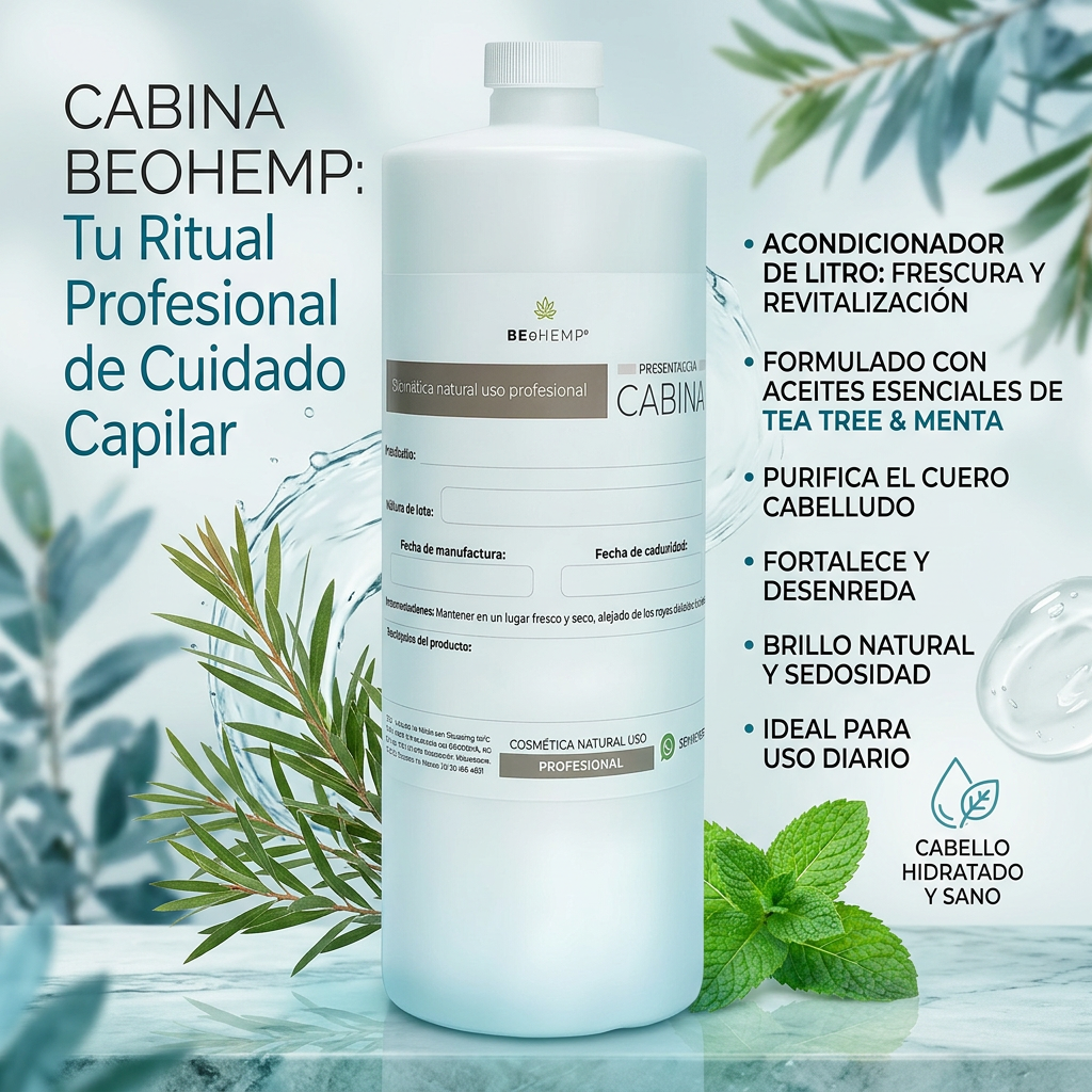 Acondicionador hidratante reparador de tea tree oil y menta 1 litro