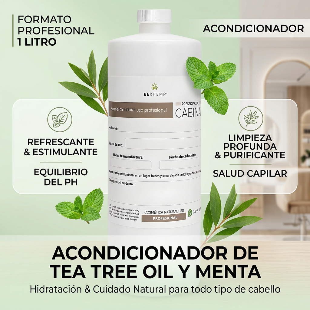 Acondicionador hidratante reparador de tea tree oil y menta 1 litro