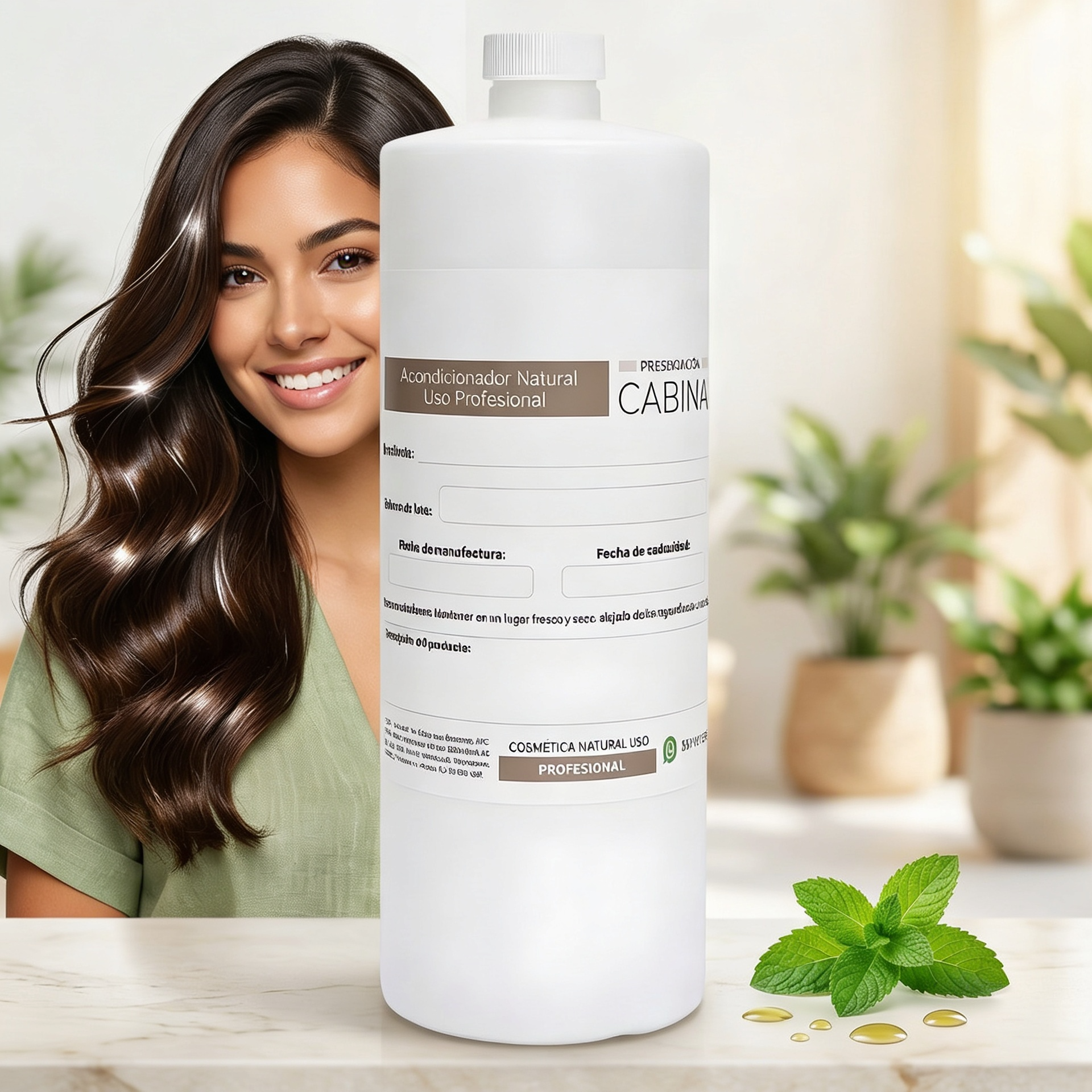 Acondicionador hidratante reparador de tea tree oil y menta 1 litro