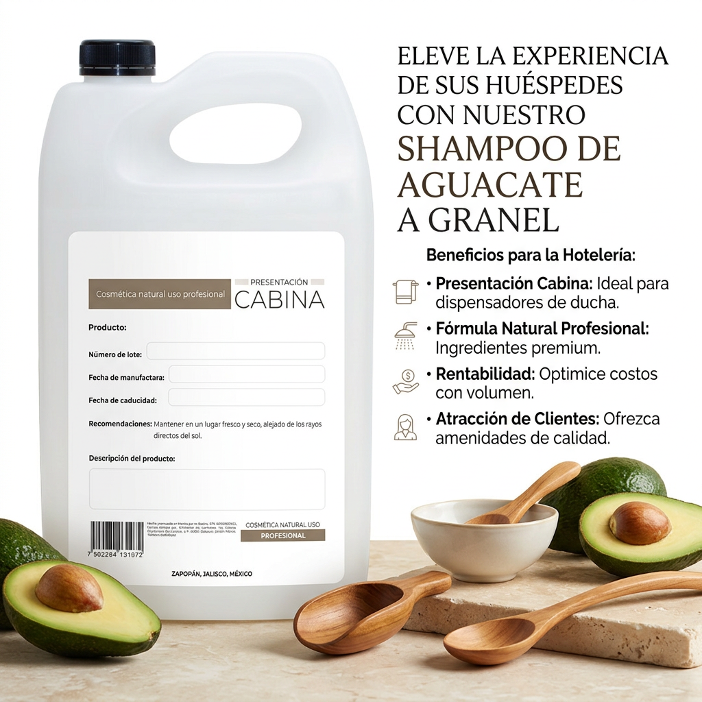 shampoo profesional hidratante de aguacate alto rendimiento 1 galón