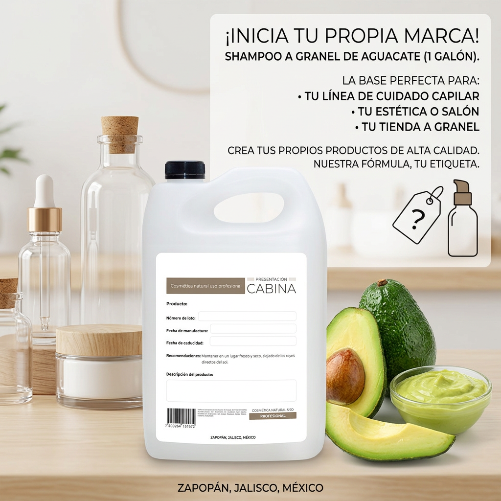 shampoo profesional hidratante de aguacate alto rendimiento 1 galón
