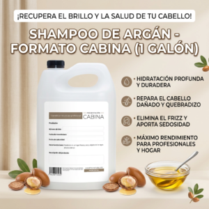 shampoo profesional hidratante de argan alto rendimiento 1 galón