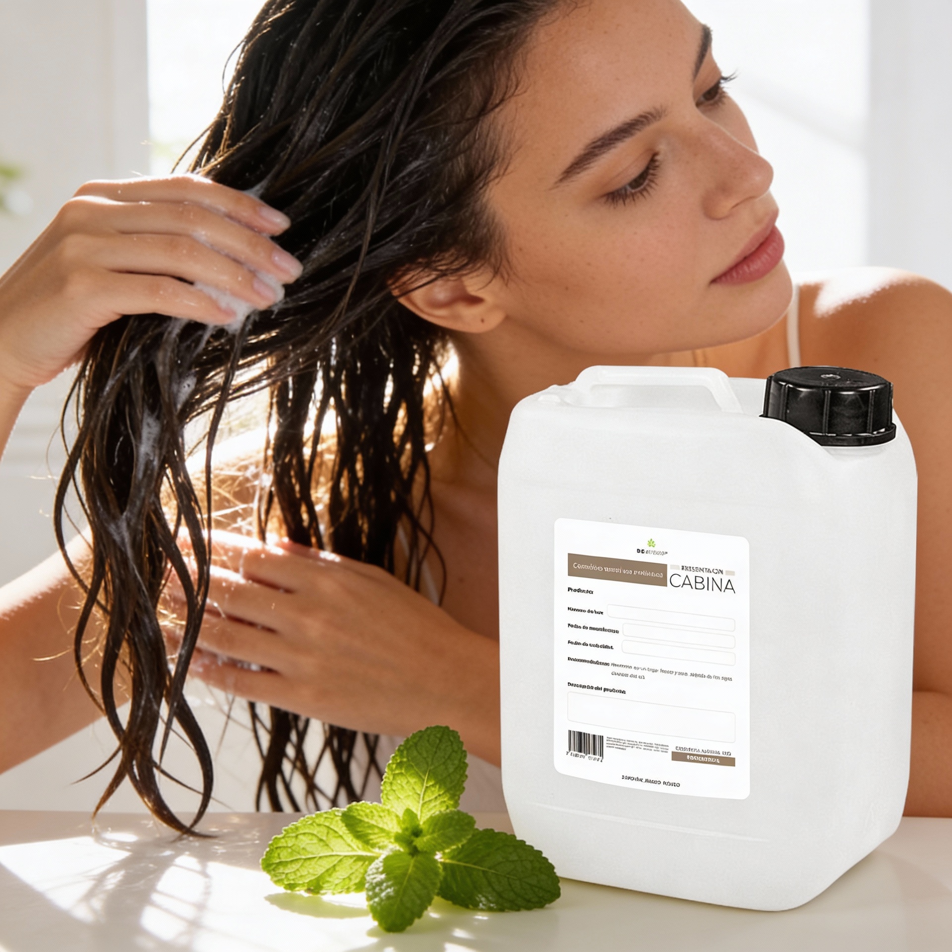 Acondicionador de Menta 10 Litros Beohemp | Refrescante, Hidratante y Revitalizante para Todo Tipo de Cabello
