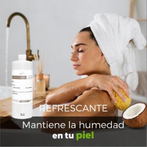 Jabón Corporal de Coco 1 Litro – Hidratación y Suavidad Tropical