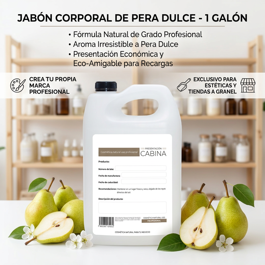 jabón corporal humectante de Pera 1 galón