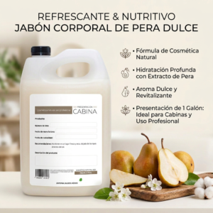 jabón corporal humectante de Pera 1 galón