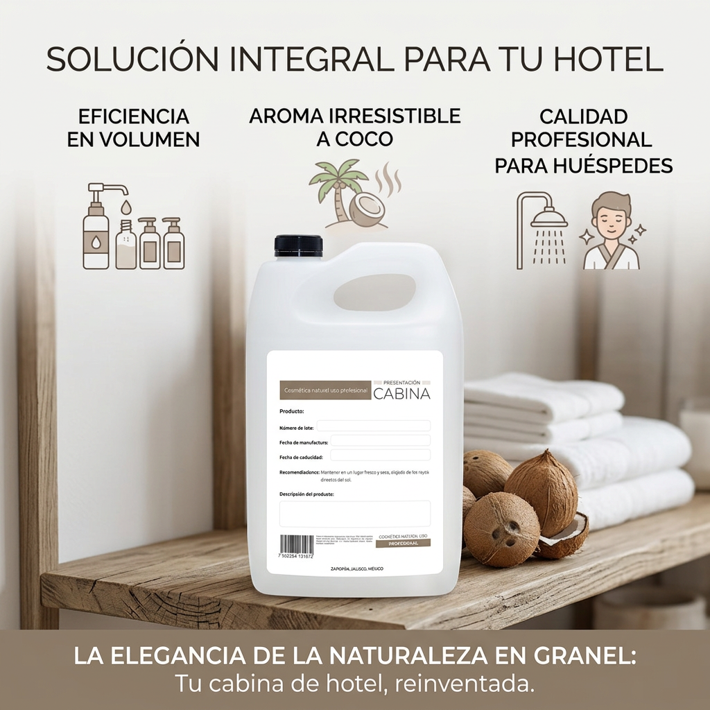 Jabón Corporal humectante liquido de Coco 1 Galón – Hidratación y Frescura Tropical - Image 4
