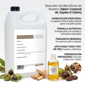 jabón corporal humectante de jojoba 1 galón