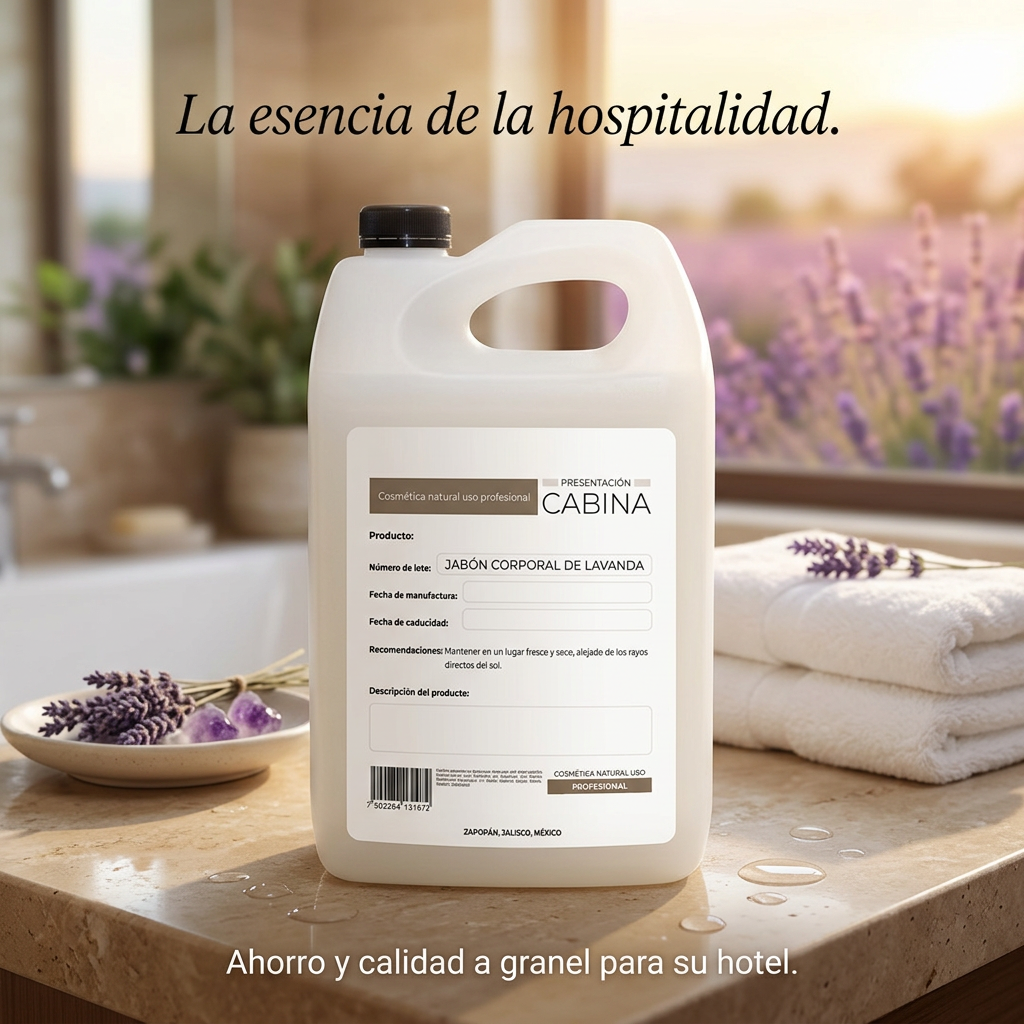 jabón corporal humectante de lavanda 1 galón