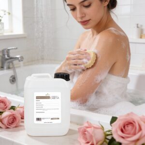 Jabón Líquido de Floral Rosas 10 Litros, Biodegradable, Sin Sulfatos ni Parabenos