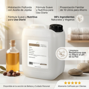 jabón corporal humectante de jojoba a granel 10 litros