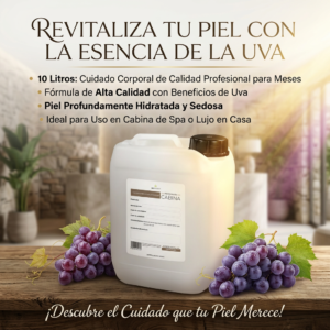 jabón corporal humectante de uva a granel 10 litros