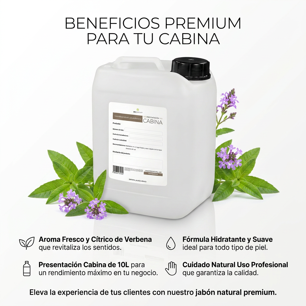 jabón corporal humectante de verbena a granel 10 litros