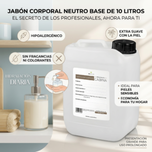 jabón corporal humectante neutro 10 litros
