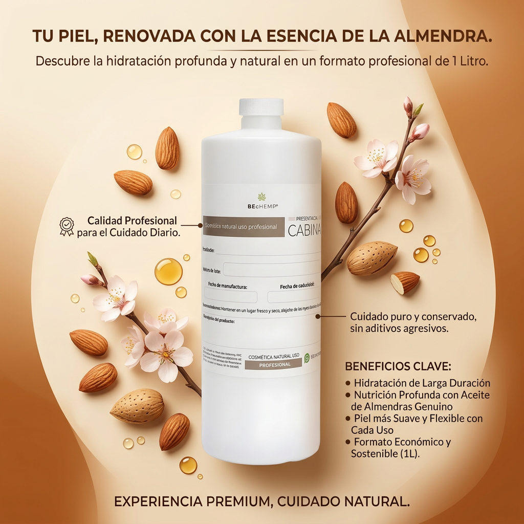 crema corporal hidratante almendras 1 litro